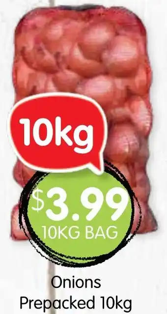 Spudshed Onions Prepacked 10kg offer
