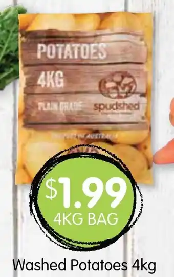 Spudshed Washed Potatoes 4kg offer