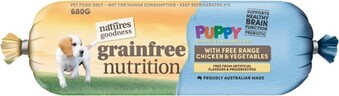 Natures Goodness Grainfree Nutrition Chicken & Vegetables Puppy Food 680g (From the Meat Dept)