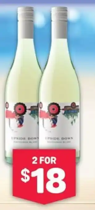 Bottlemart UPSIDE DOWN SAUVIGNON BLANC 750ML offer
