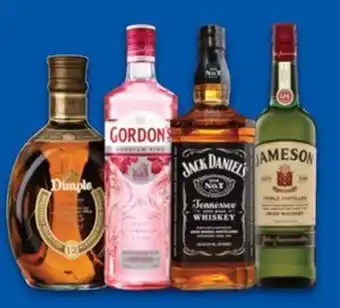 Bottlemart DIMPLE 12YO SCOTCH WHISKY, GORDON'S PINK GIN, JACK DANIEL'S OLD NO.7 TENNESSEE WHISKEY OR OR JAMESON IRISH WHISKEY 700ML offer
