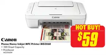 Pixma Home Inkjet MFC Printer MG3060