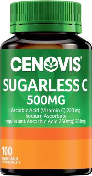 IGA Cenovis Sugarless Vitamin C 500mg Orange Chewable Tablets 100 Pack# offer