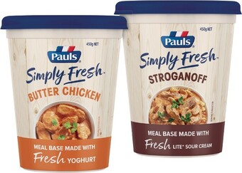 IGA Pauls Simply Fresh Meal Base 450g Selected Varieties offer