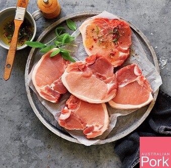 IGA Australian Pork Midloin Chops offer