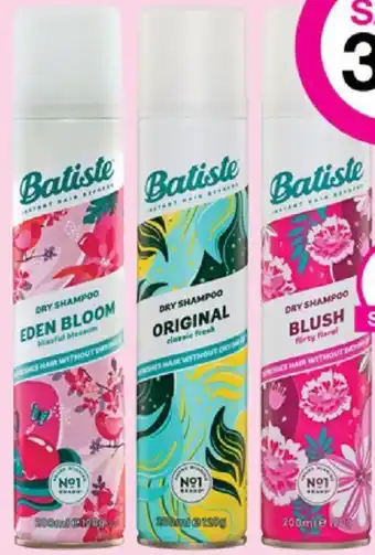 Priceline BATISTE Dry Shampoo range offer
