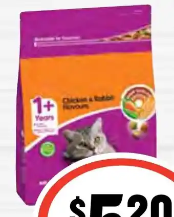 IGA Whiskas Dry Cat Food 800g Selected Varieties offer