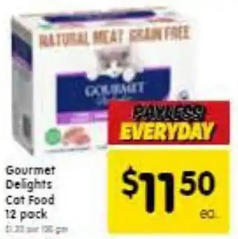 Spar Gourmet Delights Cat Food 12 pack offer