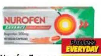Spar Nurofen Zavance Liquid Capsules 20 pack offer