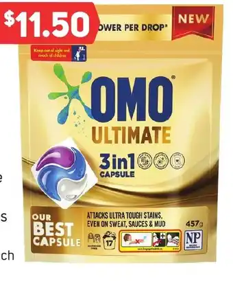 Foodland Omo Ultimate 3 in 1 Capsules 17 Pack offer