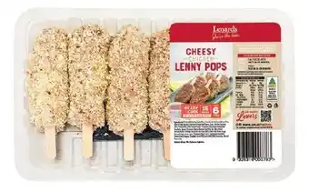 Foodland Lenard's Chicken Cheesy Lenny Pops 500g offer
