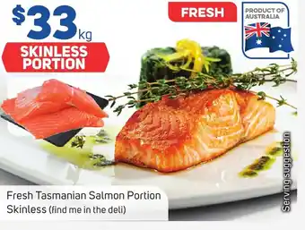 Foodland Fresh Tasmanian Salmon Portion Skinless (find me in the deli) offer