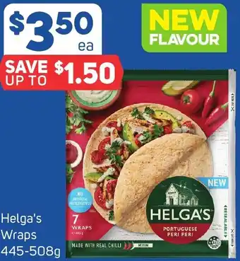 Foodland Helga's Wraps 445-508g offer