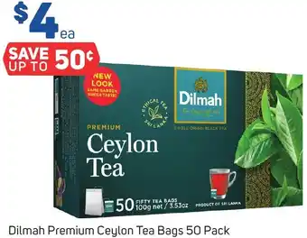 Foodland Dilmah Premium Ceylon Tea Bags 50 Pack offer
