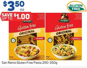 Foodland SAN REMO GLUTEN FREE PASTA 250-350g offer