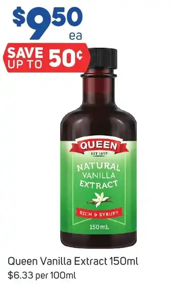 Foodland Queen Vanilla Extract 150ml offer