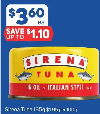 Foodland Sirena Tuna 185g offer