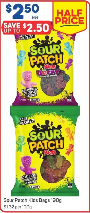 Foodland Sour Patch Kids Bags 190g offer