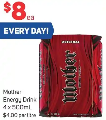 Foodland Mother Energy Drink 4 x 500mL offer