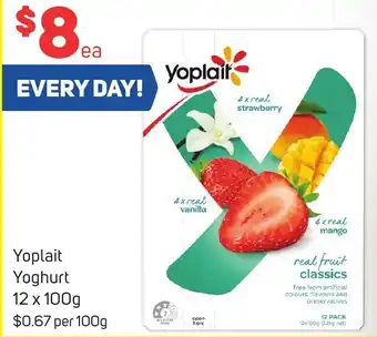 Foodland Yoplait Yoghurt 12 x 100g offer