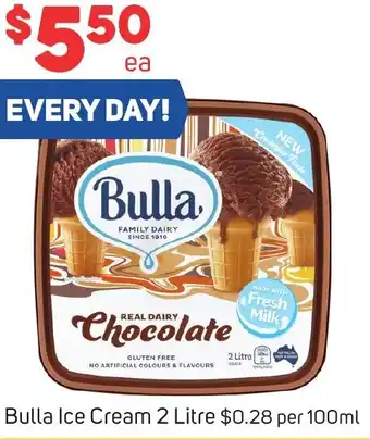 Foodland Bulla Ice Cream 2 Litre offer