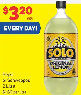 Foodland Pepsi or Schweppes 2 Litre offer