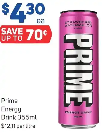 Foodland Prime Energy Drink 355ml offer