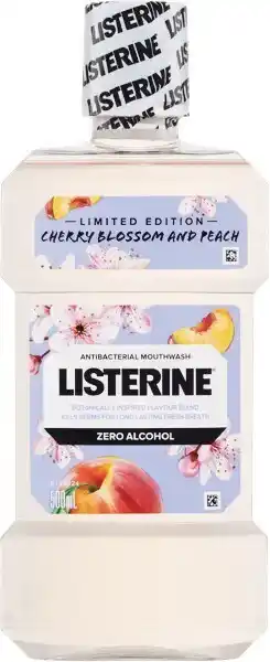Woolworths Listerine Cherry Blossom & Peach Mouthwash 500ml offer