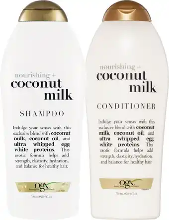 Woolworths OGX Shampoo or Conditioner 750ml offer
