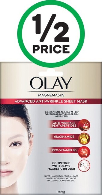 Woolworths Olay Magnemasks Anti Ageing Sheet Mask Pk 1 offer