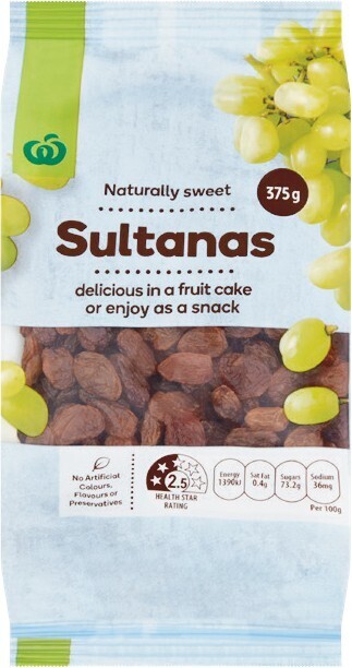 Woolworths Woolworths Sultanas 375g offer