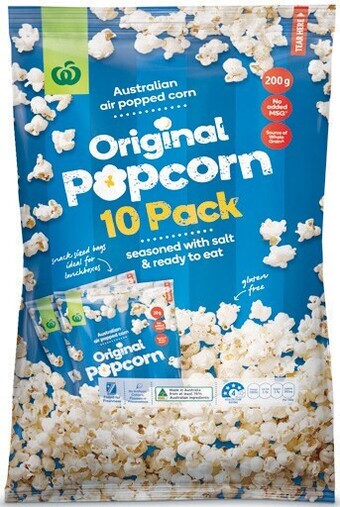 Woolworths Woolworths Popcorn 200g Pk 10 offer