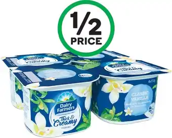 Woolworths Dairy Farmers Thick & Creamy Yoghurt 4 x 110g u2013 From the Fridge offer