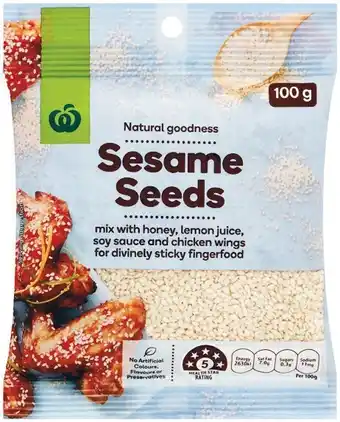 Woolworths Woolworths Sesame Seeds 100g offer