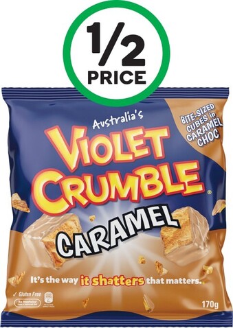 Woolworths Violet Crumble Choc Bites 170-180g offer