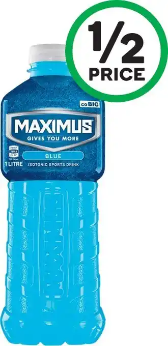 Woolworths Maximus Sports Drink or Game On 1 Litre offer