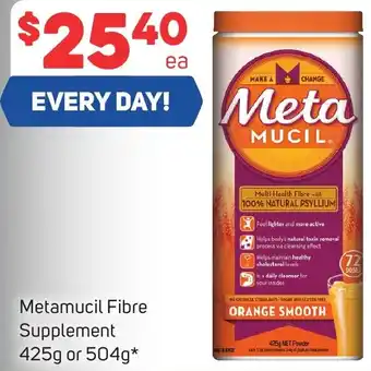 Foodland Metamucil Fibre Supplement 425g or 504g* offer