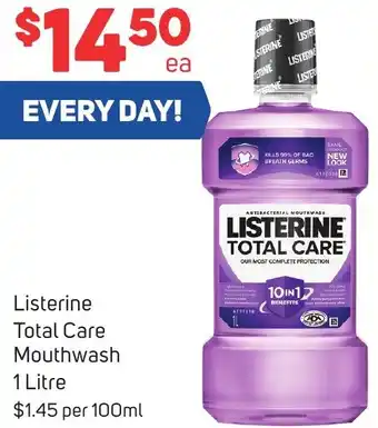 Foodland Listerine Total Care Mouthwash 1 Litre offer