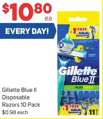 Foodland Gillette Blue Il Disposable Razors 10 Pack offer