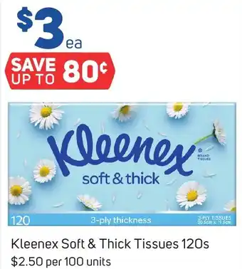 Foodland Kleenex Soft & Thick Tissues 120s offer