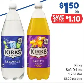 Foodland KIRKS Soft Drinks 1.25 Litre offer