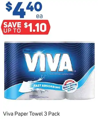Foodland Viva Paper Towel 3 Pack offer