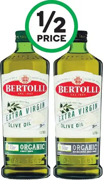 Bertolli Organic Extra Virgin Olive Oil 1 Litre