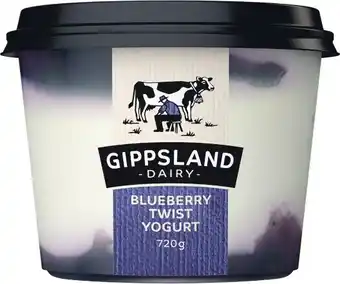 Woolworths Gippsland Dairy Twist Yogurt 720g u2013 From the Fridge offer