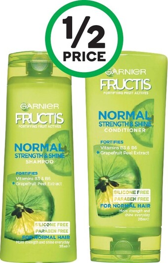 Garnier Fructis Shampoo or Conditioner 315ml