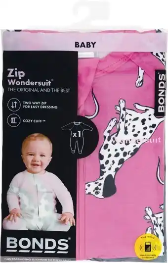 Woolworths Bonds Zippy Wondersuit offer