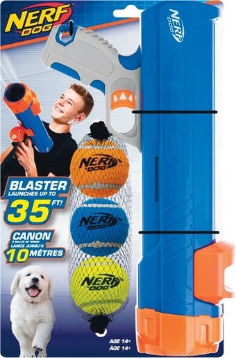 Woolworths Nerf Blaster & Balls Dog Toy Set offer