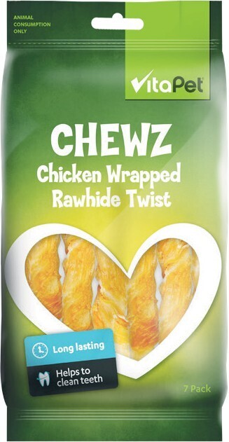 Woolworths Vitapet Chewz Chicken Rawhide Twist Pk 7 offer