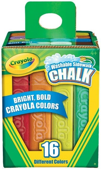 Crayola Washable Sidewalk Chalk Pk 16