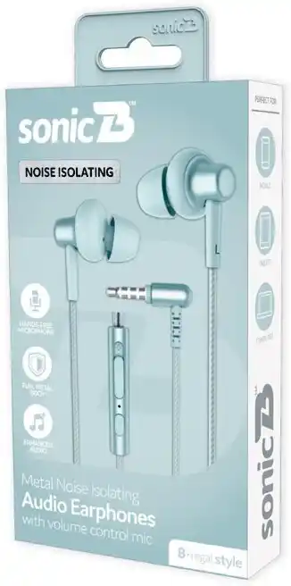 Woolworths SonicB Regal Noise Isolating Wired Earphones u2013 Available in 4 Colours offer